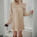 Chic Women's Ruffle Sleeve Dress