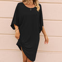 Chic Women's Oversized Tunic Dress with Side Slits