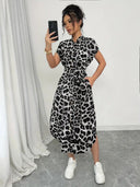 Animal Print Maxi Dress for Women