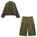 Chic Suede Imitation Pencil Skirt for Women