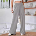 Chic Women's Elastic Waist Pants with Pockets