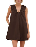 Summer Ruffled Neckline Women's Dress