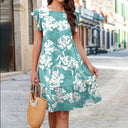 Floral Ruffle Summer Dress for Women