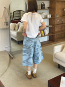 Camouflage Cargo Shorts for Women - Relaxed Fit
