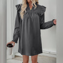 Chic Women's Ruffle Sleeve Dress
