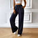 High-Waisted Women's Leisure Pants with Elastic Waist