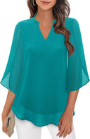 Flared Sleeve Women's Airy Blouse