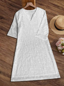 Chic Summer Dress with Lace Accents