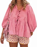 Fashionable Leopard Print Blouse with Bold Sleeves