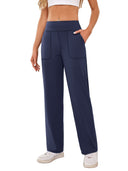 Women's Relaxed Fit Leisure Pants with Side Pockets