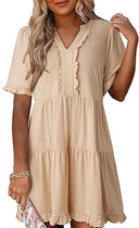 Stylish Ruffle Summer Dress for Women