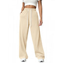 Stylish Women's Wide-Leg Leisure Pants with Elastic Waist