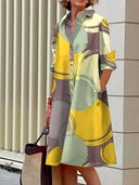 Chic Women's Shirt Dress with Trendy Design