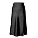 Chic Satin Viscose Midi Skirt for Women