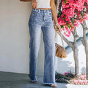 High-Waist Women's Classic Denim Jeans