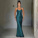 Chic Long Sleeve Maxi Dress for Women with Adjustable Straps