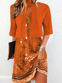 Chic Long Skirt and Top Ensemble