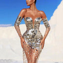 Enchanted Evening Dress with Sheer Sleeves