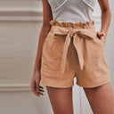 Stylish Solid Color Cotton Shorts for Summer