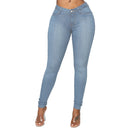High-Waist Skinny Denim Jeans for Women