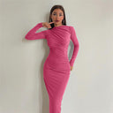 Chic Long Sleeve Wrap Dress for Women