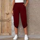 Stylish Women's Culotte Pants with Button Accents