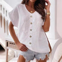 Chic Women's Blouse with Unique Asymmetrical Design