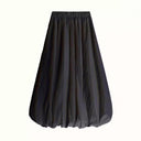 Chic Women's Midi Skirt in Flowing Fabric