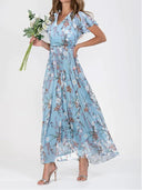 Chic Floral Chiffon Dress for All Occasions