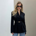 Sophisticated Women's Blazer with Chic Belt