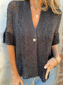 Stylish Women's Knit Blouse for Everyday Wear