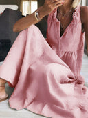 Romantic Ruffle Maxi Dress for Women