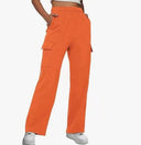 Stylish Women's Wide-Leg Cargo Pants with Pockets