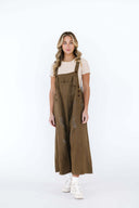 Trendy Women's Destroyed Detail Overalls with Relaxed Fit