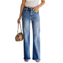 Trendy High-Waist Women's Jeans in Chic Style