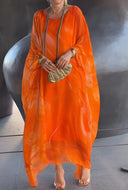 Stunning Women's Kaftan Dress with Vibrant Print