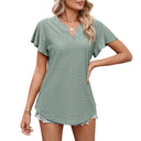 Women's Lace Pattern Airy Blouse Shirt