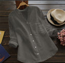 Chic Women's Blouse with Button Placket