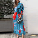 Vibrant Graphic Print Shirt Dress with Pockets