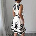 Chic Women's Shirt Dress with Decorative Tie Belt