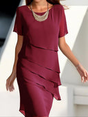 Flowing Layered Dress for Women