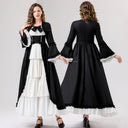 Chic Ruffled Historical Dress for Women