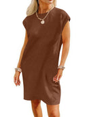 Chic Textured Loose Summer Dress for Women