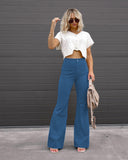 High-Waisted Flared Jeans for Women
