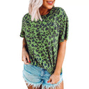 Women’s Trendy Leopard Print Tee - Relaxed Fit Style