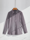 Chic Women's Blouse with Exquisite Stitching