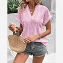 Stylish Women's Short Sleeve Blouse