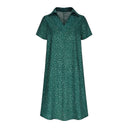 Chic Polo Collar Women's Shirt Dress in Airy Fabric