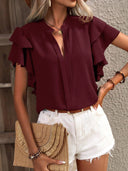 Chic Ruffled Women's Blouse for Any Occasion