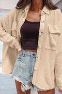 Women's Textured Oversized Blouse with Pockets